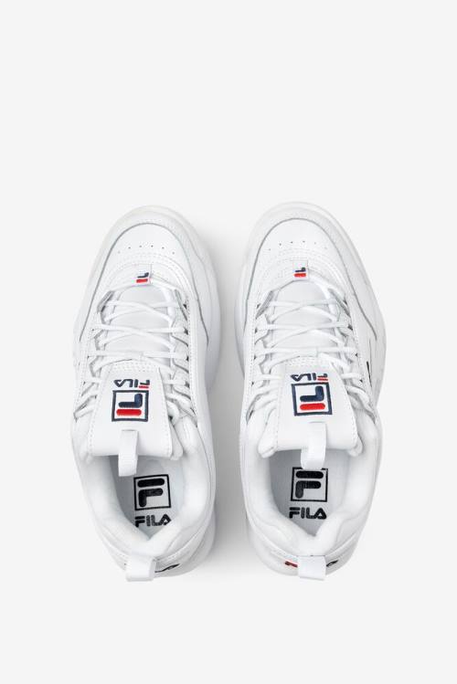 Fila Disruptor 2 Naisten Premium Tennarit Valkoinen Laivastonsininen Punainen | Fila584OD