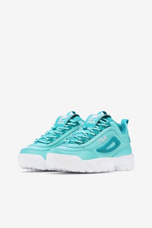 Fila Disruptor 2 Naisten Premium Tennarit Sininen Turkoosi Valkoinen | Fila872HK