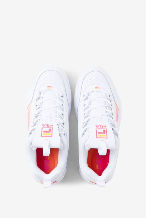 Fila Disruptor 2 Naisten Stitch Tennarit Valkoinen Pinkki Oranssi | Fila524LF