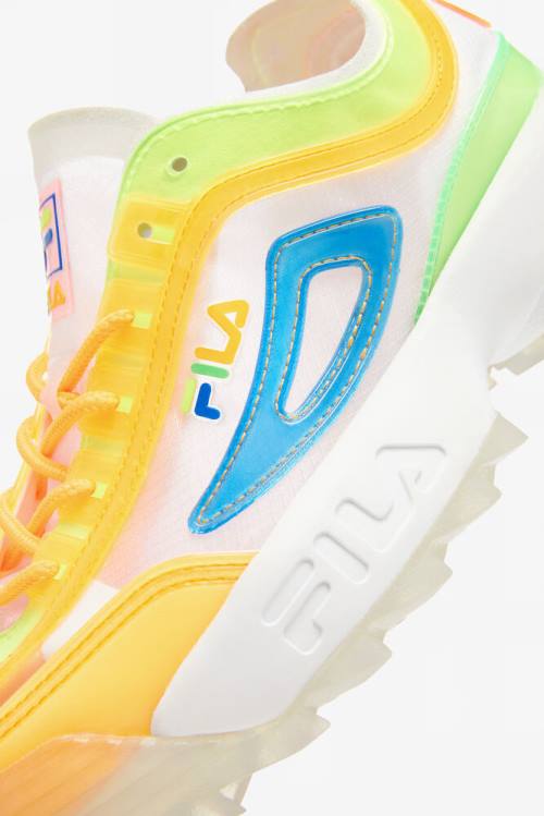 Fila Disruptor 2 Naisten Tl Tennarit Valkoinen Pinkki Sininen | Fila846VG