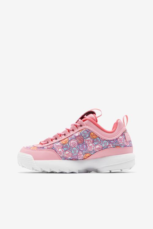 Fila Disruptor 2 Naisten Valentine's Day Tennarit Koralli Pinkki Pinkki Valkoinen | Fila427EQ