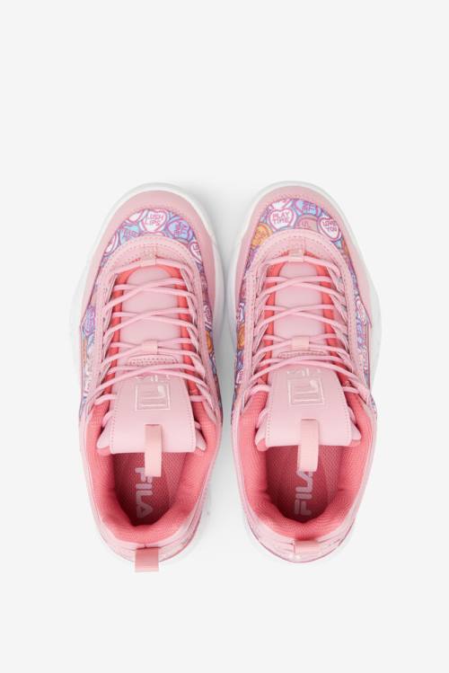 Fila Disruptor 2 Naisten Valentine's Day Tennarit Koralli Pinkki Pinkki Valkoinen | Fila427EQ