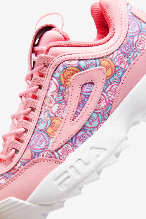 Fila Disruptor 2 Naisten Valentine's Day Tennarit Koralli Pinkki Pinkki Valkoinen | Fila427EQ