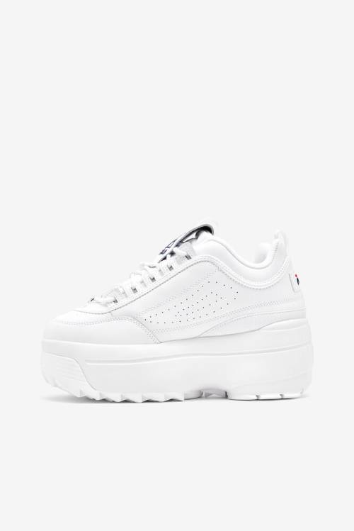 Fila Disruptor 2 Naisten Wedge Tennarit Valkoinen Laivastonsininen Punainen | Fila270XZ