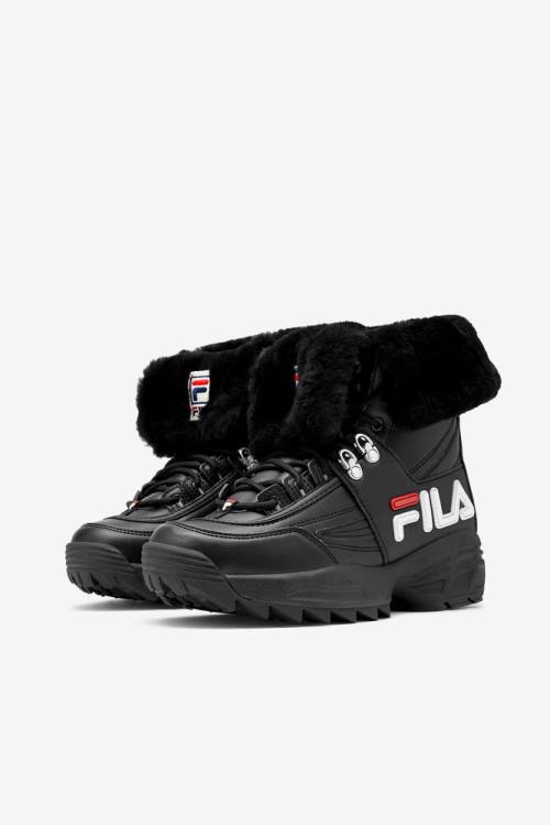 Fila Disruptor Naisten Saappaat Mustat Valkoinen Punainen | Fila486FE