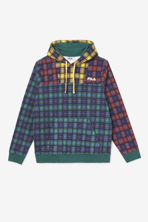 Fila Dorm Plaid Miesten Huppari Laivastonsininen | Fila087BY