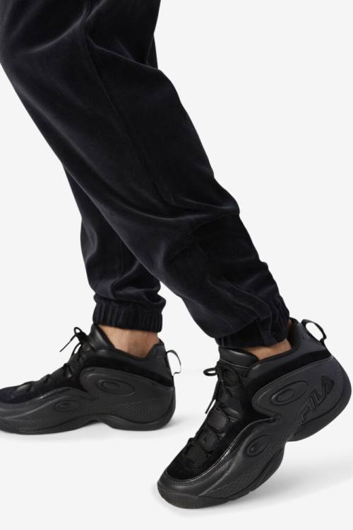 Fila Dortmund Velour Jogger Miesten Housut Mustat | Fila127ID