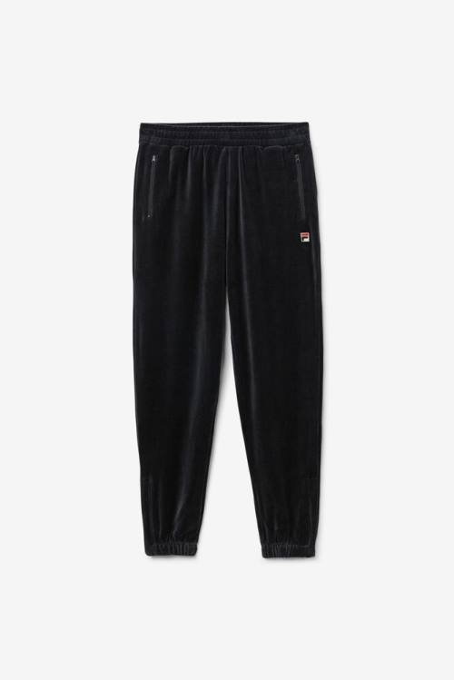 Fila Dortmund Velour Jogger Miesten Housut Mustat | Fila127ID