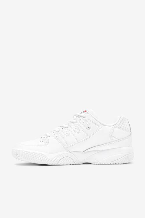 Fila Double Bounce Miesten Tennarit Valkoinen Laivastonsininen Punainen | Fila382US