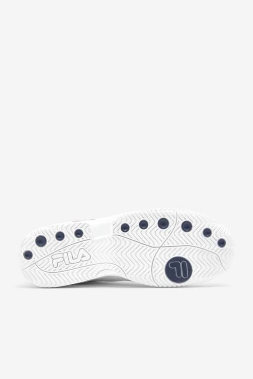 Fila Double Bounce Miesten Tennarit Valkoinen Laivastonsininen Punainen | Fila382US