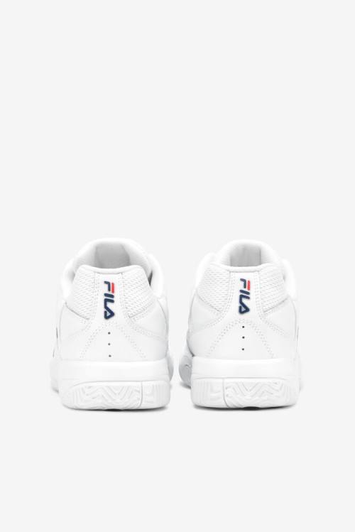 Fila Double Bounce Miesten Tennarit Valkoinen Laivastonsininen Punainen | Fila382US