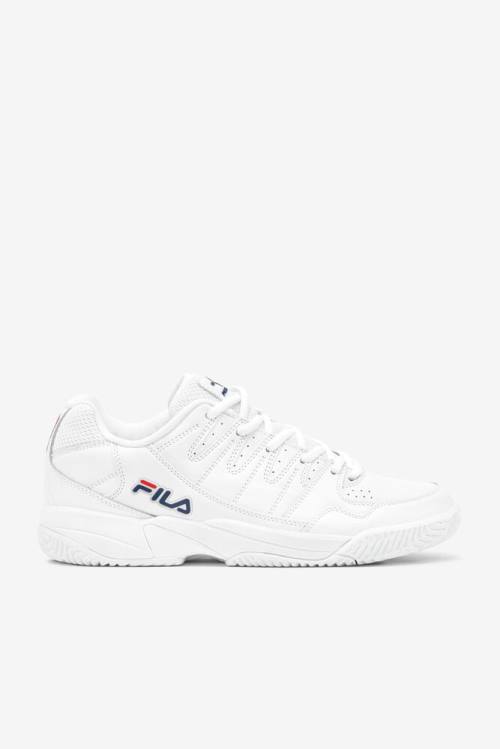 Fila Double Bounce Miesten Tennarit Valkoinen Laivastonsininen Punainen | Fila382US