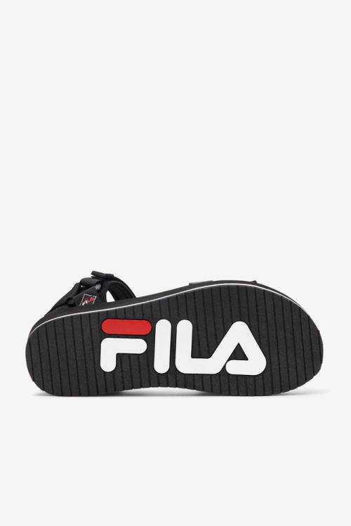 Fila Drifter Dns 90s Miesten Sandaalit Mustat Valkoinen Punainen | Fila472NR
