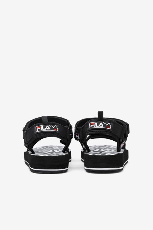 Fila Drifter Dns 90s Miesten Sandaalit Mustat Valkoinen Punainen | Fila472NR