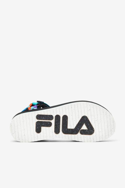 Fila Drifter Dns 90s Miesten Sandaalit Mustat Violetit Punainen Oranssi | Fila920LC