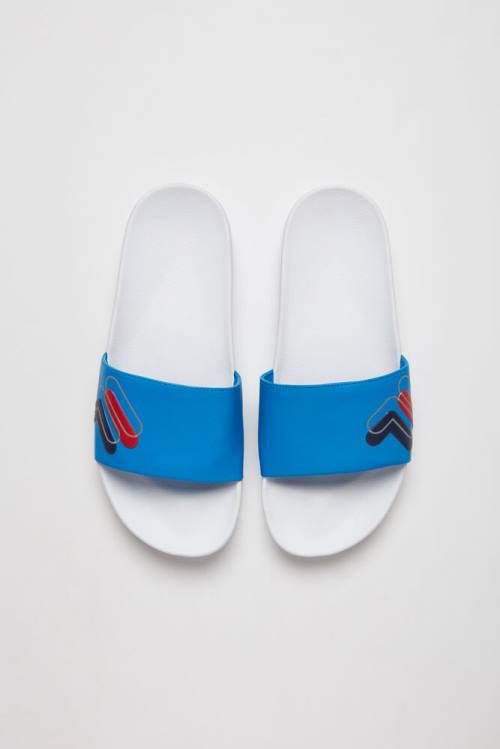 Fila Drifter Double F Miesten Rantasandaalit Laivastonsininen Sininen Valkoinen | Fila603JW