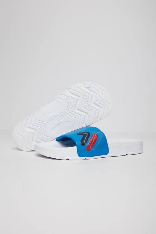 Fila Drifter Double F Miesten Rantasandaalit Laivastonsininen Sininen Valkoinen | Fila603JW
