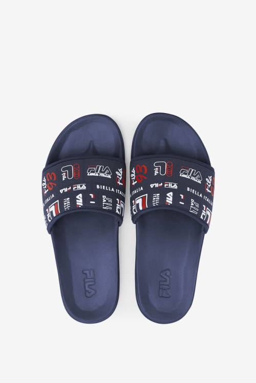 Fila Drifter Lux Patchwork Miesten Rantasandaalit Laivastonsininen Punainen Valkoinen | Fila195UP
