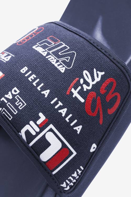 Fila Drifter Lux Patchwork Miesten Rantasandaalit Laivastonsininen Punainen Valkoinen | Fila195UP