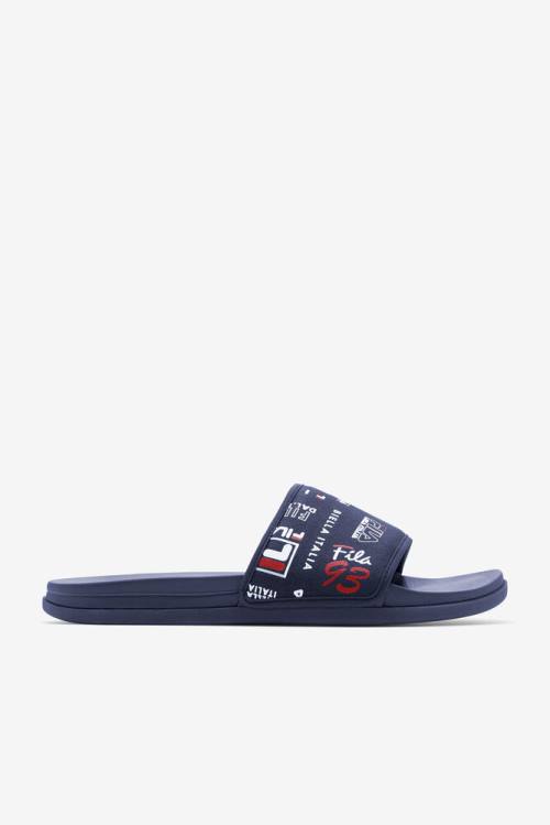 Fila Drifter Lux Patchwork Miesten Rantasandaalit Laivastonsininen Punainen Valkoinen | Fila195UP