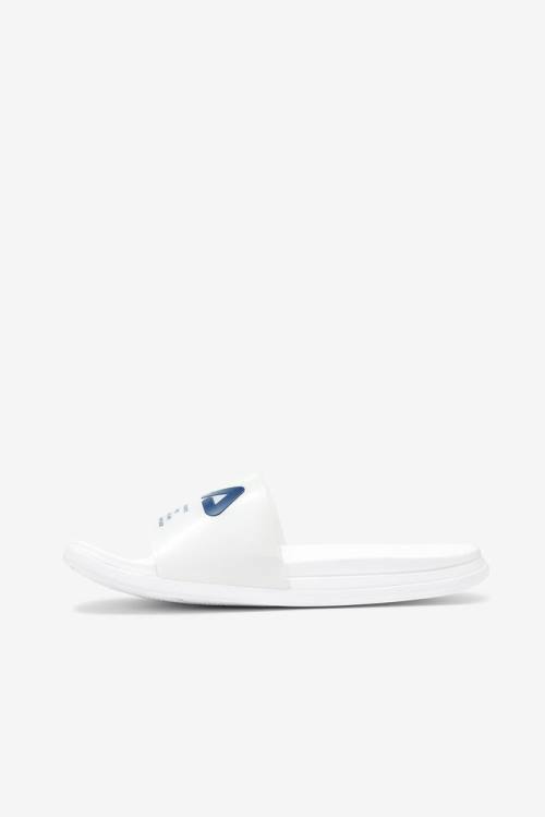 Fila Drifter Luxe Clear Naisten Rantasandaalit Valkoinen Laivastonsininen Punainen | Fila680QO