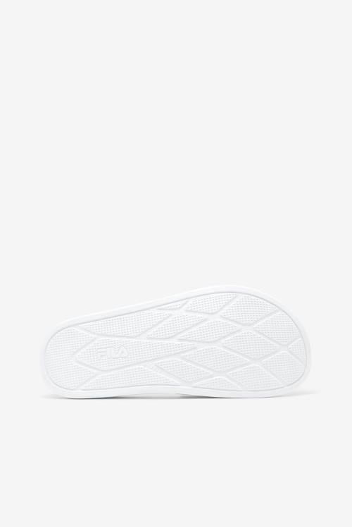 Fila Drifter Luxe Clear Naisten Rantasandaalit Valkoinen Laivastonsininen Punainen | Fila680QO