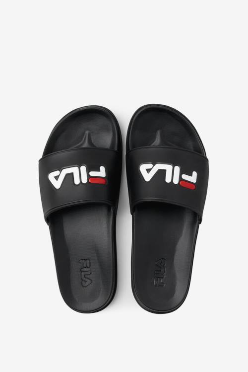 Fila Drifter Luxe Miesten Rantasandaalit Mustat Punainen Valkoinen | Fila742TR