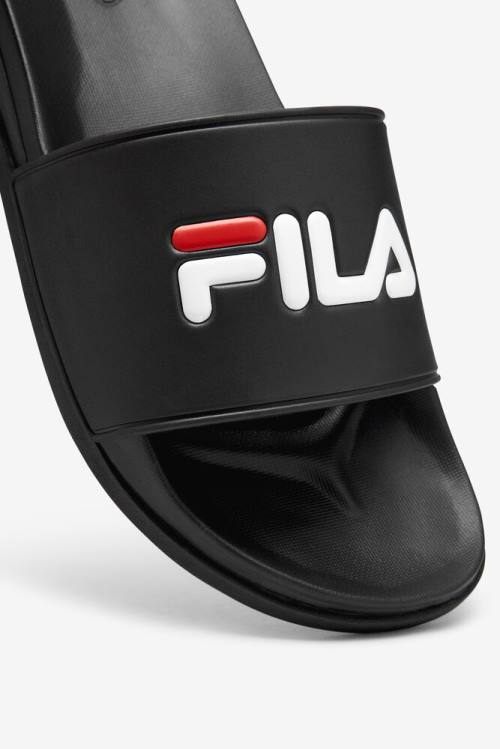 Fila Drifter Luxe Miesten Rantasandaalit Mustat Punainen Valkoinen | Fila742TR