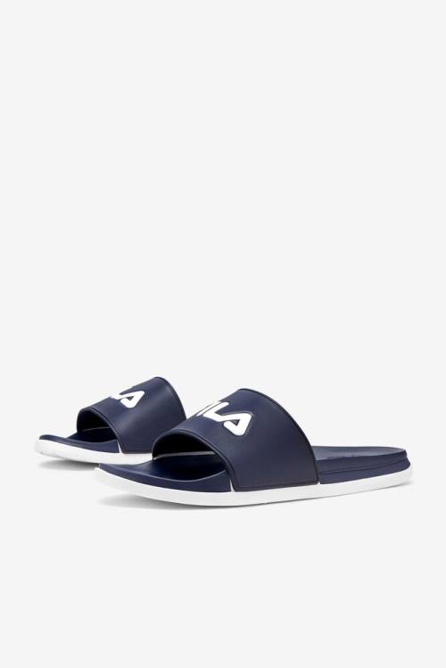 Fila Drifter Luxe Miesten Rantasandaalit Laivastonsininen Valkoinen | Fila745QD