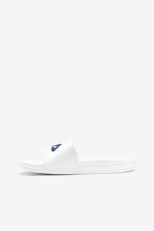 Fila Drifter Luxe Naisten Rantasandaalit Valkoinen Laivastonsininen Punainen | Fila249VS