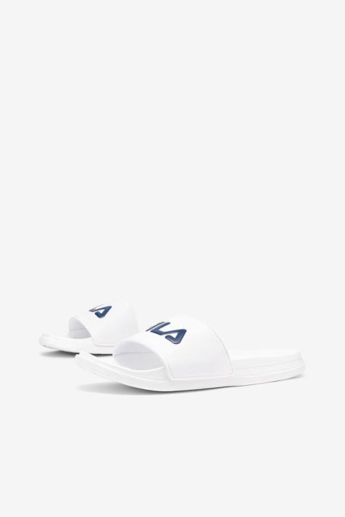 Fila Drifter Luxe Naisten Rantasandaalit Valkoinen Laivastonsininen Punainen | Fila249VS