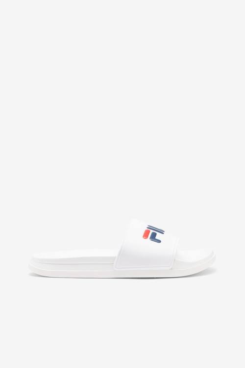 Fila Drifter Luxe Naisten Rantasandaalit Valkoinen Laivastonsininen Punainen | Fila249VS