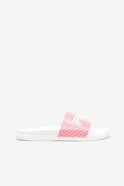 Fila Drifter Luxe Repeat Naisten Rantasandaalit Valkoinen Pinkki | Fila391GD