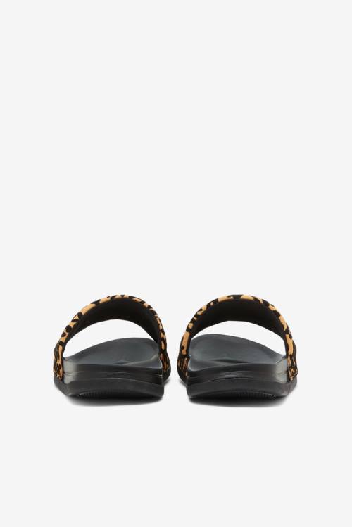Fila Drifter Luxe Wild Naisten Rantasandaalit Mustat Leopardi | Fila479IE