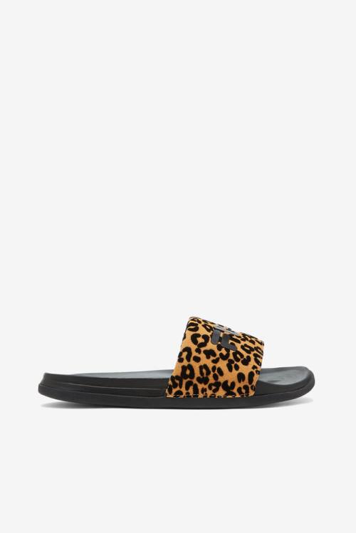 Fila Drifter Luxe Wild Naisten Rantasandaalit Mustat Leopardi | Fila479IE