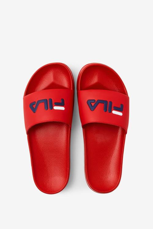 Fila Drifter Miesten Rantasandaalit Punainen Laivastonsininen Valkoinen | Fila290WO