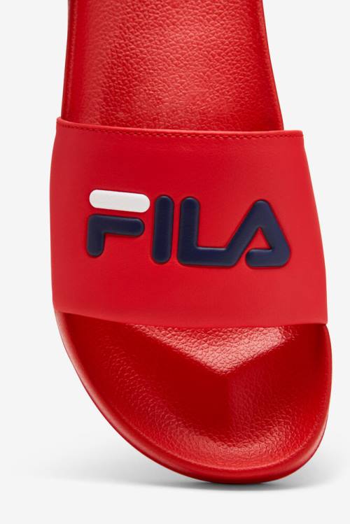 Fila Drifter Miesten Rantasandaalit Punainen Laivastonsininen Valkoinen | Fila290WO