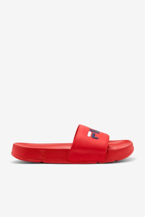 Fila Drifter Miesten Rantasandaalit Punainen Laivastonsininen Valkoinen | Fila290WO