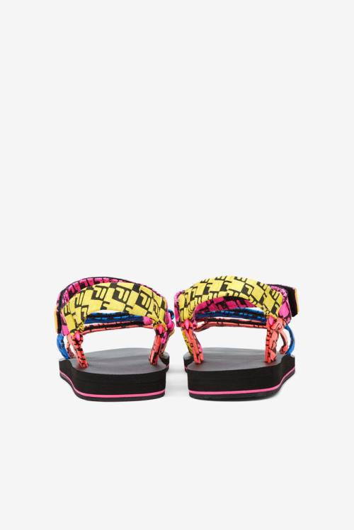Fila Drifter Ts Bandana Naisten Sandaalit Mustat Violetit Sininen | Fila208TJ
