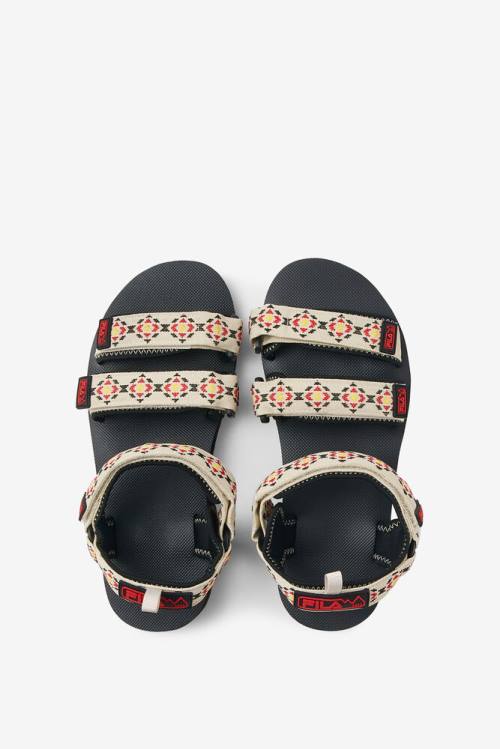 Fila Drifter Ts Miesten Sandaalit Kerma Mustat Punainen | Fila871ZJ