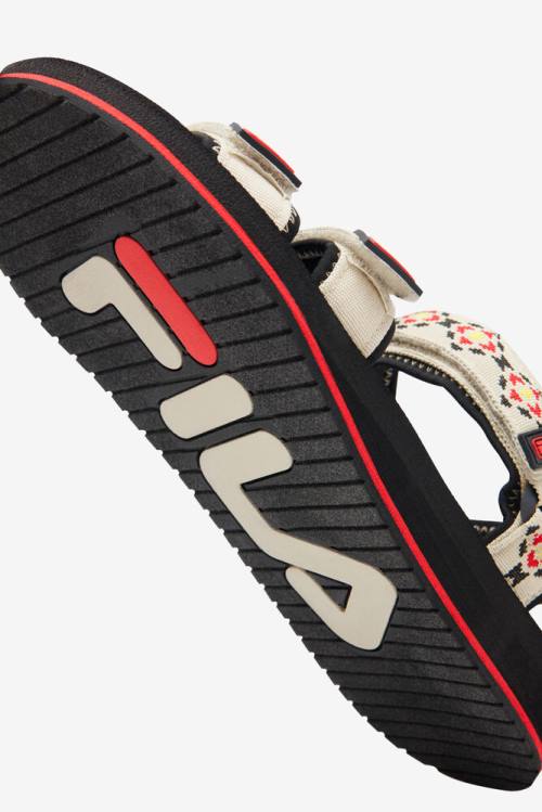 Fila Drifter Ts Miesten Sandaalit Kerma Mustat Punainen | Fila871ZJ