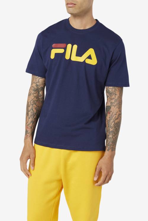 Fila Eagle Tee Miesten T Paidat Laivastonsininen | Fila183VR