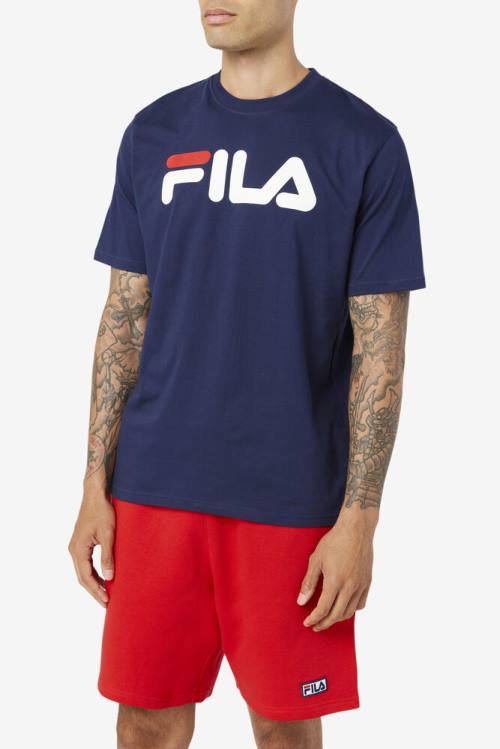 Fila Eagle Tee Miesten T Paidat Laivastonsininen Valkoinen Punainen | Fila329YS