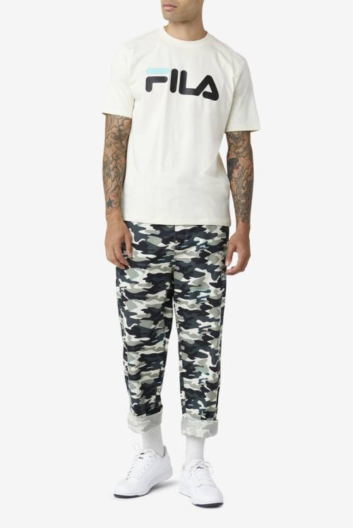 Fila Eagle Tee Miesten T Paidat Mustat Sininen Turkoosi | Fila391DB