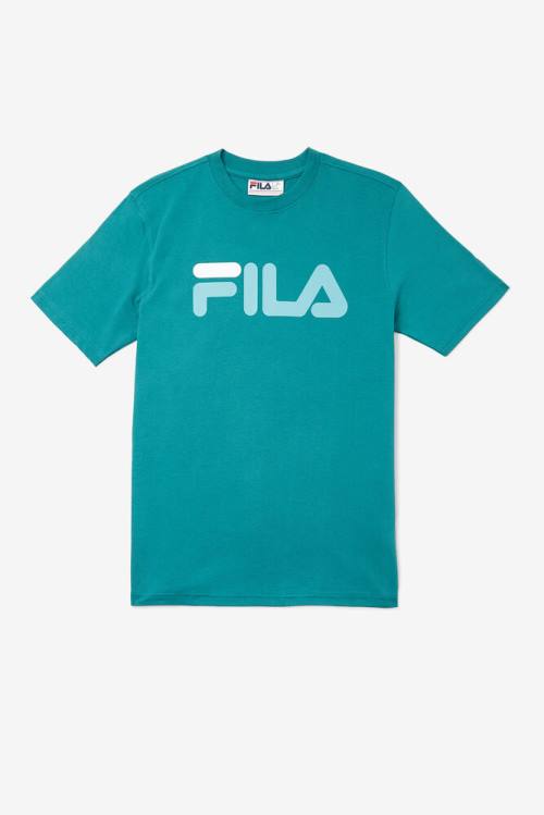 Fila Eagle Tee Miesten T Paidat Tummanturkoosi Valkoinen | Fila148KL