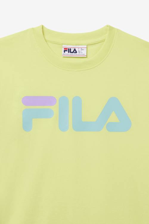 Fila Eagle Tee Miesten T Paidat Vaaleanvihreä Keltainen | Fila460KC
