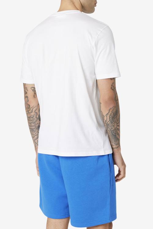 Fila Eagle Tee Miesten T Paidat Valkoinen Sininen | Fila082BP