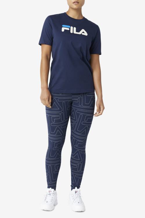 Fila Eagle Tee Naisten T Paidat Laivastonsininen Sininen | Fila403WF