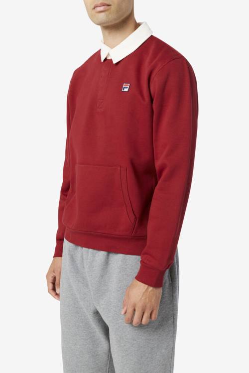 Fila Edison Fleece Rugby Miesten Puserot Valkoinen | Fila423OJ
