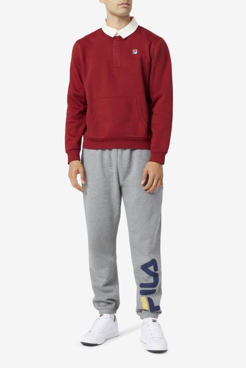 Fila Edison Fleece Rugby Miesten Puserot Valkoinen | Fila423OJ